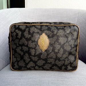 YSL Clutch Bag Giraffe Print Yves Saint Laurent